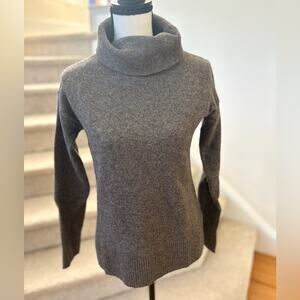 Nanette Lepore Brown Wool & Yak Turtleneck Sweater
